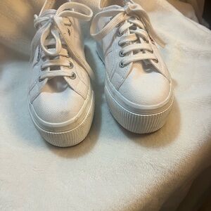 Women's White Canvas Sneakers
